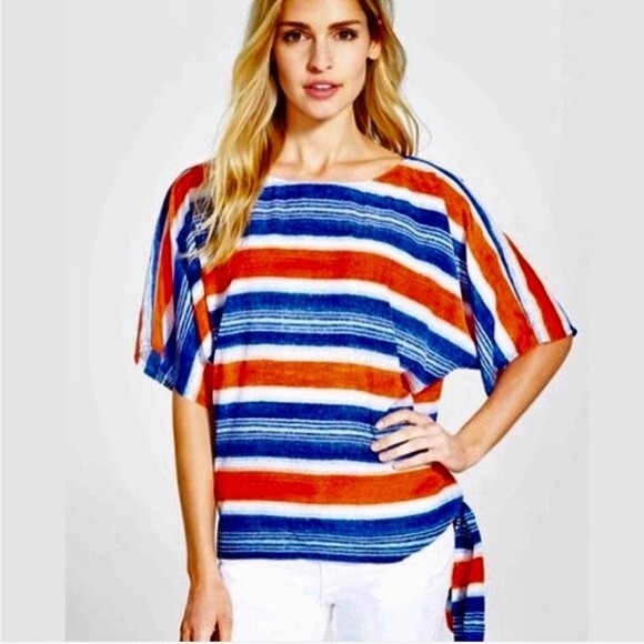 Michael Kors Sunset Illusion Tie Side Top size medium NWT - Picture 1 of 6